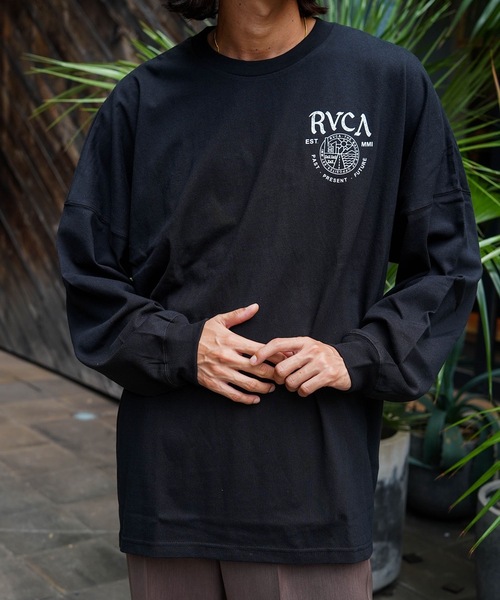 RVCA(ルーカ)の「RVCA メンズ UTILITY SERVICES LT ロンT 【2025年秋冬モデル】/ルーカバックプリント長袖ロンT(Tシャツ/カットソー・メンズ・ホワイト/ブラック・SMALL/MEDIUM/LARGE/X-LARGE)」の8枚目の写真