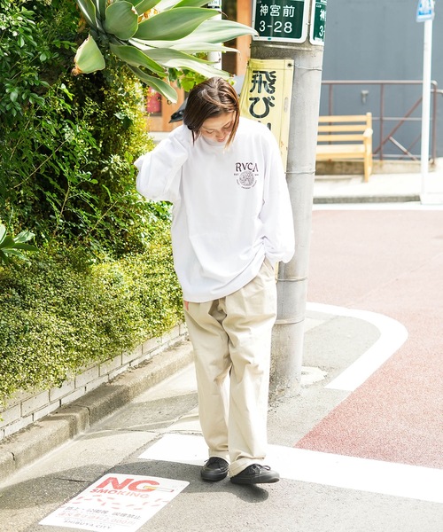 RVCA(ルーカ)の「RVCA メンズ UTILITY SERVICES LT ロンT 【2025年秋冬モデル】/ルーカバックプリント長袖ロンT(Tシャツ/カットソー・メンズ・ホワイト/ブラック・SMALL/MEDIUM/LARGE/X-LARGE)」の9枚目の写真