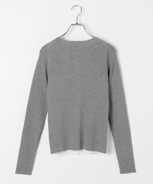 BAYFLOW（ベイフロー）の「レイヤードライクカーディガン（カーディガン/ボレロ・レディース・レッド/グレー・FREE）」の3枚目の写真