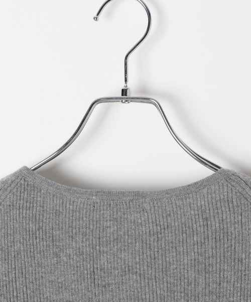 BAYFLOW（ベイフロー）の「レイヤードライクカーディガン（カーディガン/ボレロ・レディース・レッド/グレー・FREE）」の5枚目の写真