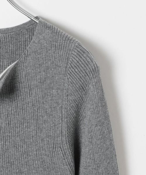 BAYFLOW（ベイフロー）の「レイヤードライクカーディガン（カーディガン/ボレロ・レディース・レッド/グレー・FREE）」の6枚目の写真