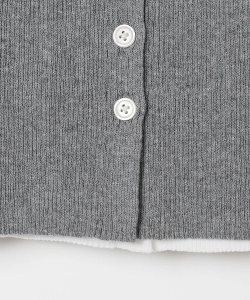 BAYFLOW（ベイフロー）の「レイヤードライクカーディガン（カーディガン/ボレロ・レディース・レッド/グレー・FREE）」の8枚目の写真