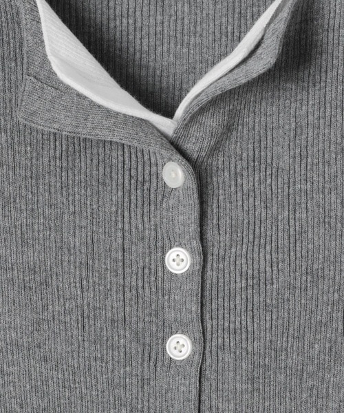 BAYFLOW（ベイフロー）の「レイヤードライクカーディガン（カーディガン/ボレロ・レディース・レッド/グレー・FREE）」の11枚目の写真