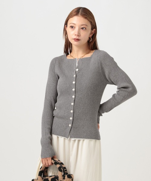 BAYFLOW（ベイフロー）の「レイヤードライクカーディガン（カーディガン/ボレロ・レディース・レッド/グレー・FREE）」の22枚目の写真