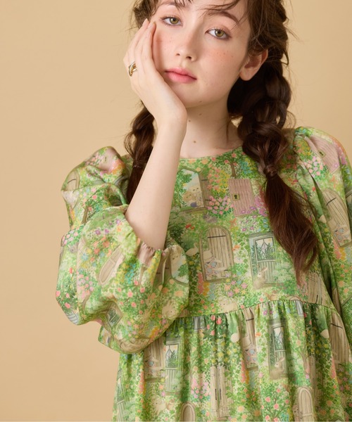 Jolly Poupee(ジョリープッペ)の「【22fabric】シークレットガーデン/ ブラウス(シャツ/ブラウス・レディース・ベージュ/ネイビー・38/42/46)」の8枚目の写真