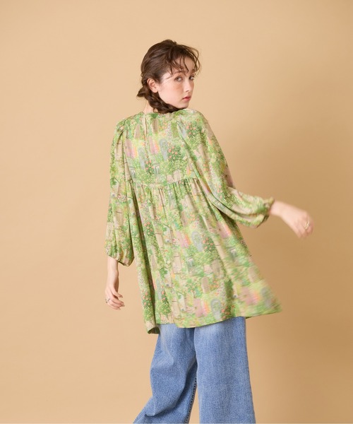 Jolly Poupee(ジョリープッペ)の「【22fabric】シークレットガーデン/ ブラウス(シャツ/ブラウス・レディース・ベージュ/ネイビー・38/42/46)」の5枚目の写真