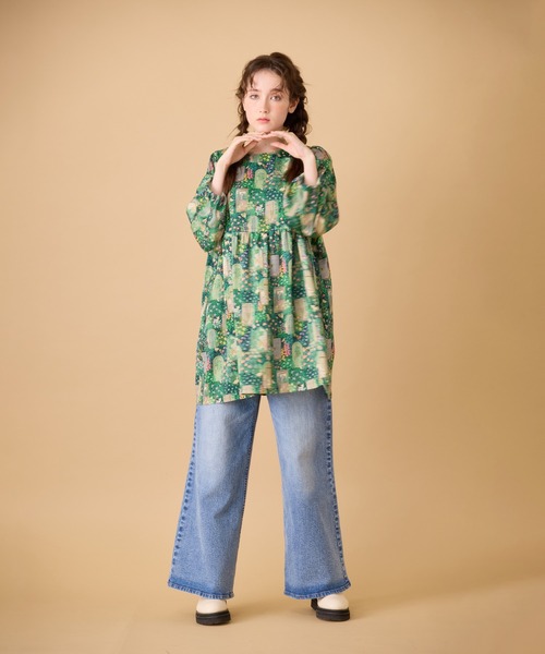 Jolly Poupee(ジョリープッペ)の「【22fabric】シークレットガーデン/ ブラウス(シャツ/ブラウス・レディース・ベージュ/ネイビー・38/42/46)」の13枚目の写真