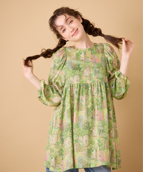 Jolly Poupee(ジョリープッペ)の「【22fabric】シークレットガーデン/ ブラウス(シャツ/ブラウス・レディース・ベージュ/ネイビー・38/42/46)」の3枚目の写真