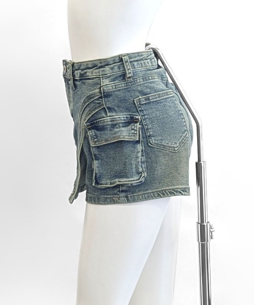 FREE PEOPLE デニム ショートパンツ ミニスカート スコート FREE PEOPLE デニム ショートパンツ ミニスカート スコート