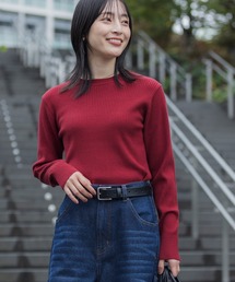 THE CRAFT CREW PRODUCTS | 〈吸湿発熱〉ウォッシャブルクルーネックリブニットプルオーバー【THE CRAFT CREW PRODUCTS】(ニット/セーター)