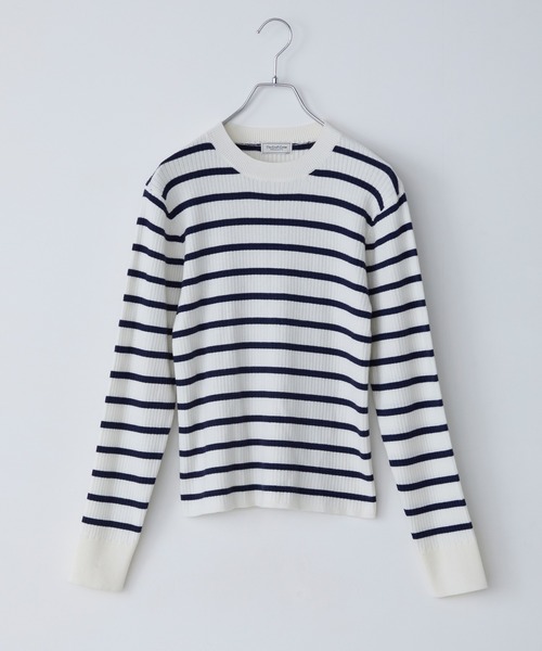 【22SS新品未使用アルチビオ】吸水速乾機能クルーニット 38号 L＆Wデザイン】吸水速乾 接触冷感 オーバーサイズTシャツ【AOKI