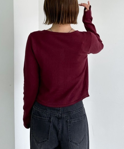 archives(アルシーヴ)の「ハリヌキニットアンサンブル(アンサンブル・レディース・グレー/ワイン/ブラック/アイボリー・MEDIUM)」の8枚目の写真