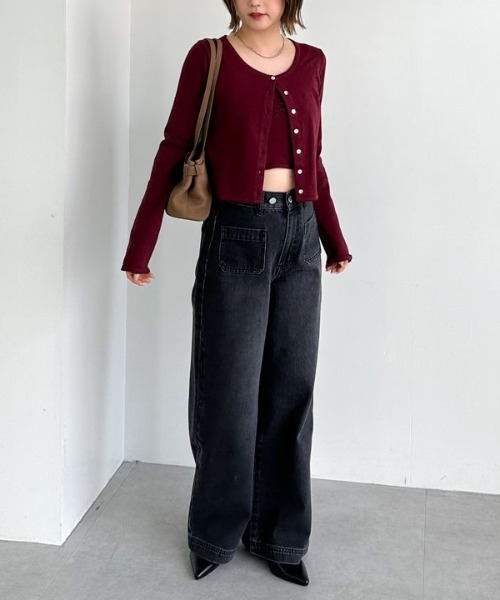 archives(アルシーヴ)の「ハリヌキニットアンサンブル(アンサンブル・レディース・グレー/ワイン/ブラック/アイボリー・MEDIUM)」の11枚目の写真