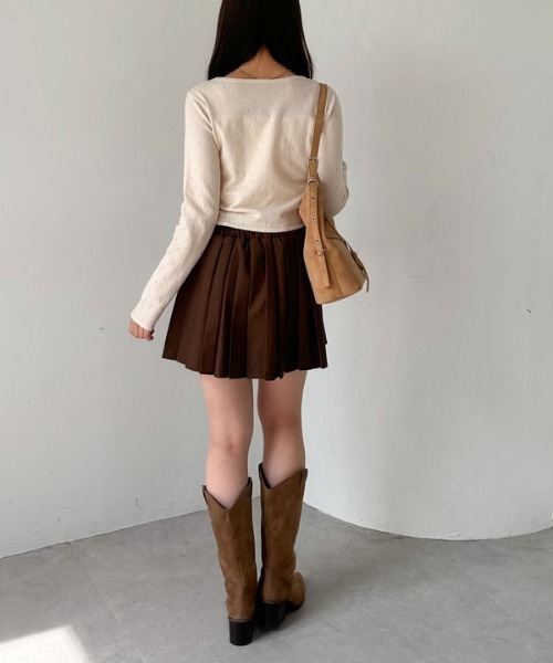 archives(アルシーヴ)の「ハリヌキニットアンサンブル(アンサンブル・レディース・グレー/ワイン/ブラック/アイボリー・MEDIUM)」の18枚目の写真