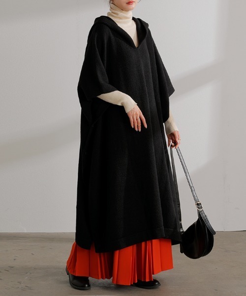 フードニットポンチョ（ポンチョ）｜HUG.U（ハグユー）のファッション