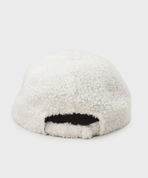 OPAQUE.CLIP(オペークドットクリップ)の「プードルボアキャップ(キャップ・レディース・オフホワイト/ブラック・00)」の4枚目の写真
