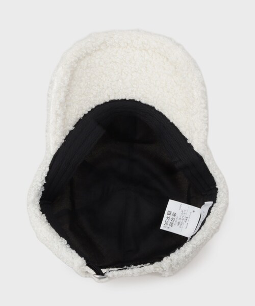 OPAQUE.CLIP(オペークドットクリップ)の「プードルボアキャップ(キャップ・レディース・オフホワイト/ブラック・00)」の6枚目の写真