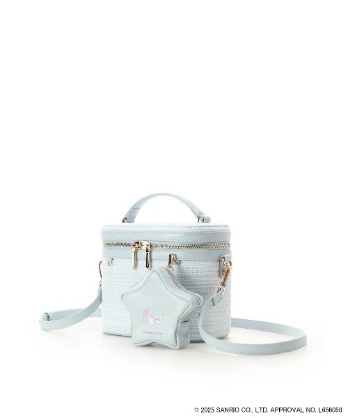 SAMANTHAVEGA（サマンサベガ）の「『リトルツインスターズ』（キキ＆ララ）バニティバッグ（ショルダーバッグ・レディース・ライトブルー/ピンク・FREE）」の4枚目の写真