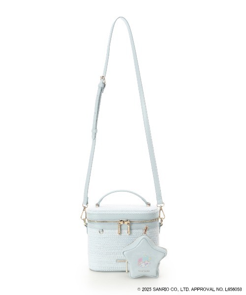 SAMANTHAVEGA（サマンサベガ）の「『リトルツインスターズ』（キキ＆ララ）バニティバッグ（ショルダーバッグ・レディース・ライトブルー/ピンク・FREE）」の9枚目の写真