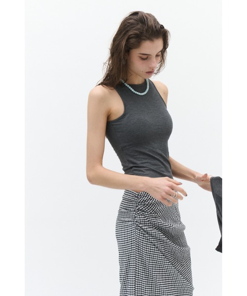 Lutim by u(ルチバイユー)の「Layered multi rib ensemble / レイヤードマルチリブアンサンブル(アンサンブル・レディース・ブラウン/チャコールグレー/オフホワイト/カーキ・FREE)」の18枚目の写真