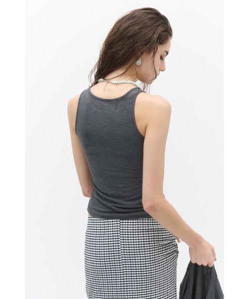 Lutim by u(ルチバイユー)の「Layered multi rib ensemble / レイヤードマルチリブアンサンブル(アンサンブル・レディース・ブラウン/チャコールグレー/オフホワイト/カーキ・FREE)」の8枚目の写真