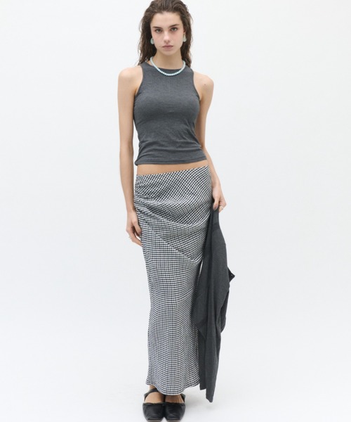 Lutim by u(ルチバイユー)の「Layered multi rib ensemble / レイヤードマルチリブアンサンブル(アンサンブル・レディース・ブラウン/チャコールグレー/オフホワイト/カーキ・FREE)」の14枚目の写真