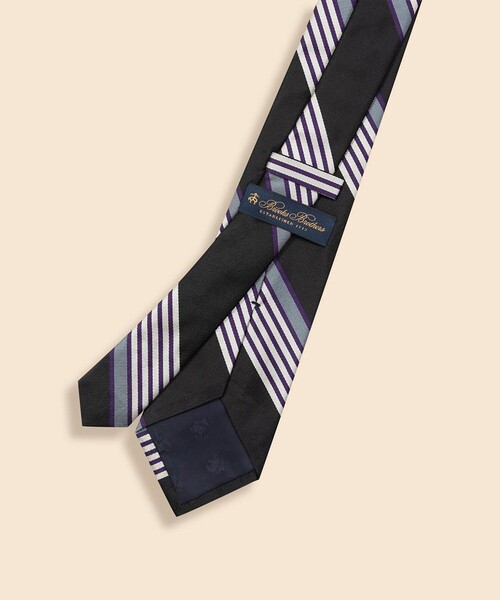 BROOKS BROTHERS(ブルックスブラザーズ)の「シルク マルチストライプ レップタイ(ネクタイ・メンズ・ネイビー/ブラック・ONE SIZE)」の3枚目の写真