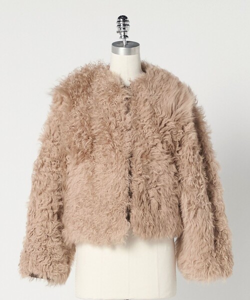 9月まで　LOEFF ムートン ショールカラージャケット LOEFF（ロエフ）の「＜LOEFF＞ムートン ショールカラージャケット