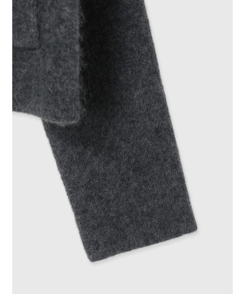 ZOZO限定カラー】カシミヤブレンドノーカラーニットジャケット（ノー