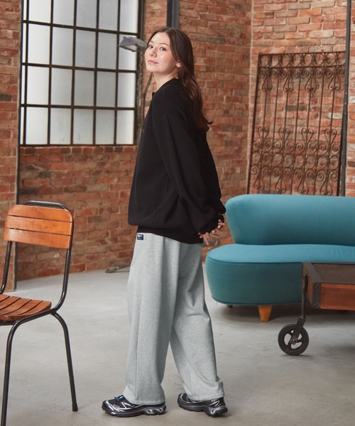 セットアップ対応】12ozヘビーウェイト裾ドローコード裏毛スウェット