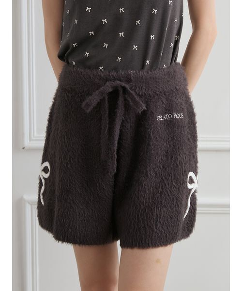 リボンフェザーショートパンツ（ルームウェア/パジャマ）｜gelato