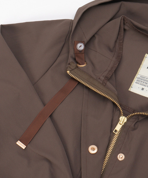 ikka（イッカ）の「【親子コーデ】ピケ比翼フレアマンパジャケット（110~160cm）（ブルゾン・キッズ・アイボリー/ブラウン・S/M/L/XL/XS）」の14枚目の写真