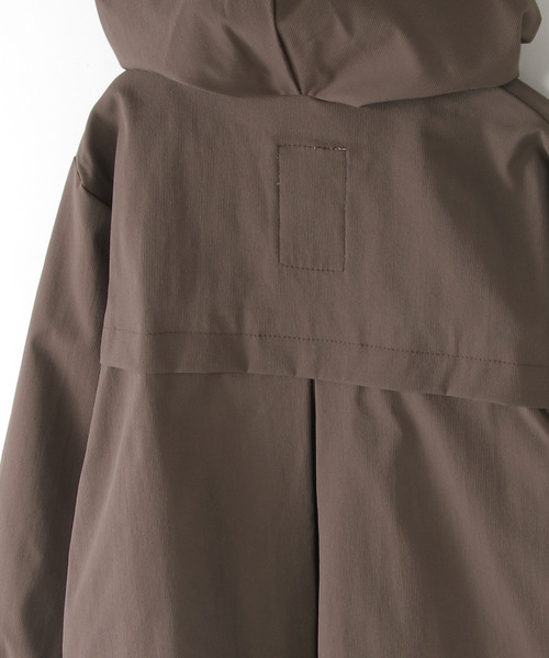 ikka（イッカ）の「【親子コーデ】ピケ比翼フレアマンパジャケット（110~160cm）（ブルゾン・キッズ・アイボリー/ブラウン・S/M/L/XL/XS）」の13枚目の写真