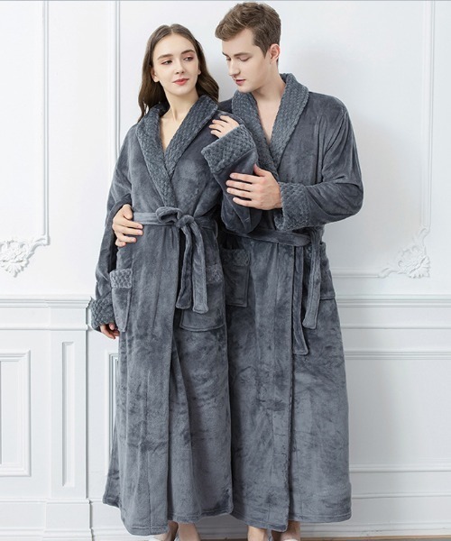 セール】ベルベット生地 バスローブ ガウン ルームウェア 【-ARCADE