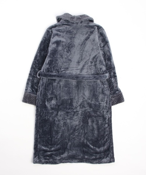 ARCADE（アーケード）の「ベルベット生地 バスローブ ガウン ルームウェア 【-ARCADE Limited Line-】（ガウン/バスローブ・メンズ・ネイビー/ホワイト/ワイン/グレー・M/L/XL）」の6枚目の写真