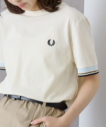 FRED PERRY(�t���b�h�y���[)�́yFRED PERRY�zTWIN TIPPED CUFF T-SHIRT M2396(T�V���c/�J�b�g�\�[)
