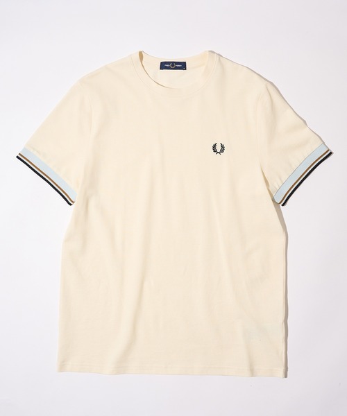 FRED PERRY(フレッドペリー)の「【FRED PERRY】TWIN TIPPED CUFF T-SHIRT M2396(Tシャツ/カットソー・レディース・ネイビー/ブラック系1/バーガンディー/ブラック/アイボリー/オフホワイト/チャコールグレー・S/M/L/XL)」の14枚目の写真