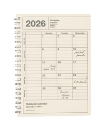 MARK'S(マークス)のマークス 手帳 2026 スケジュール帳 2026年1月始まり 月間ブロック B6変型 ノートブックカレンダー・S・縦型(手帳/メモ帳)