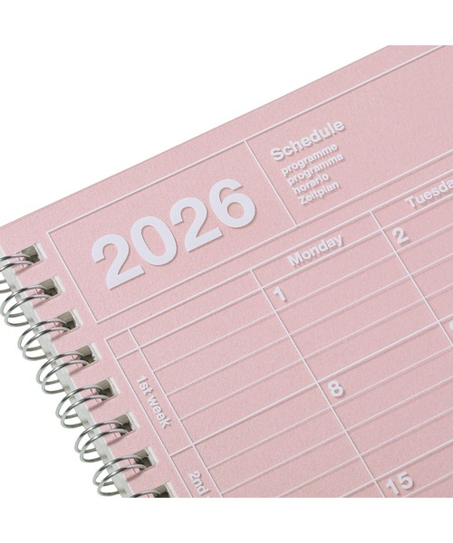 MARK'S(マークス)の「マークス 手帳 2026 スケジュール帳 2026年1月始まり 月間ブロック B6変型 ノートブックカレンダー・S・縦型(手帳/メモ帳・レディース・アイボリー/ピンク/シルバー系その他/ブラック/パープル/ブルー系その他・FREE)」の10枚目の写真
