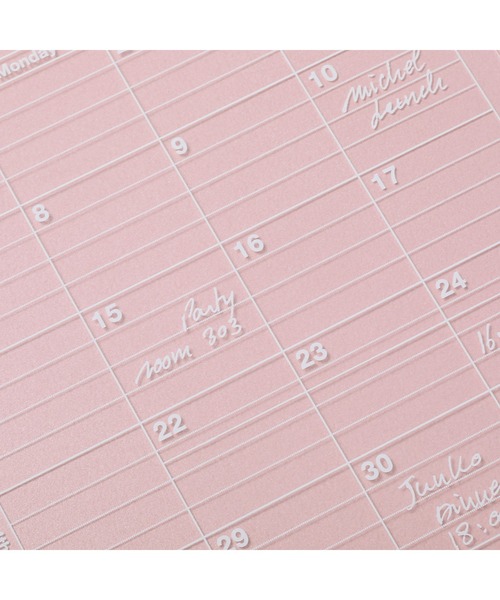 MARK'S(マークス)の「マークス 手帳 2026 スケジュール帳 2026年1月始まり 月間ブロック B6変型 ノートブックカレンダー・S・縦型(手帳/メモ帳・レディース・アイボリー/ピンク/シルバー系その他/ブラック/パープル/ブルー系その他・FREE)」の11枚目の写真