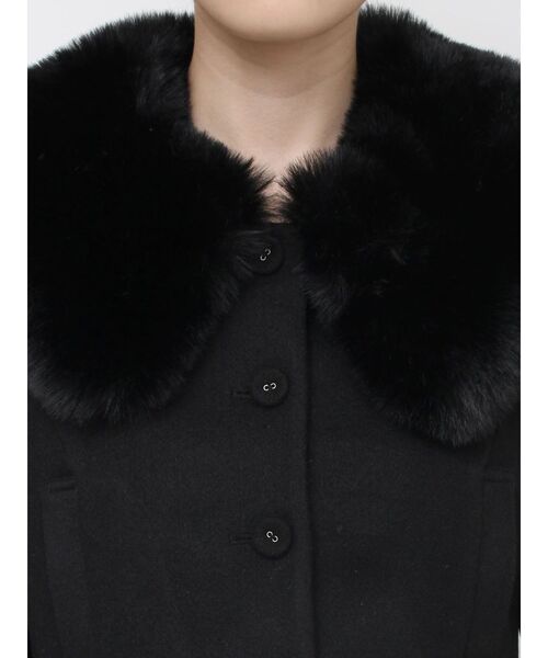 フェイクファーカラージャケット（その他アウター）｜EATME