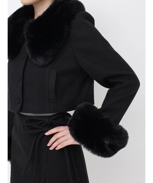 EATME イートミー フェイクファーカラージャケット フェイクファーカラージャケット（その他アウター）｜EATME