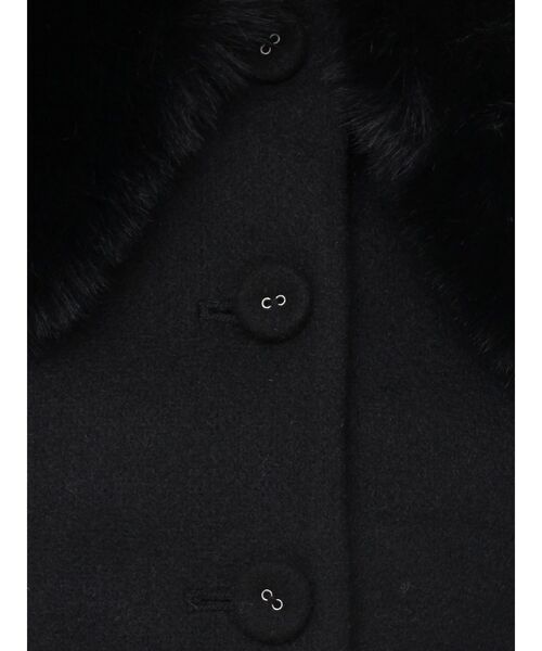 フェイクファーカラージャケット（その他アウター）｜EATME