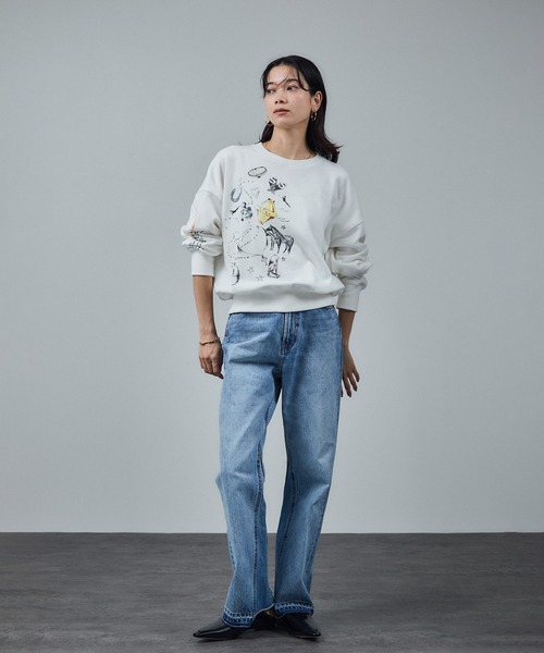 セール】アズマ裏毛スケッチプリントスウェット（スウェット）｜SALON