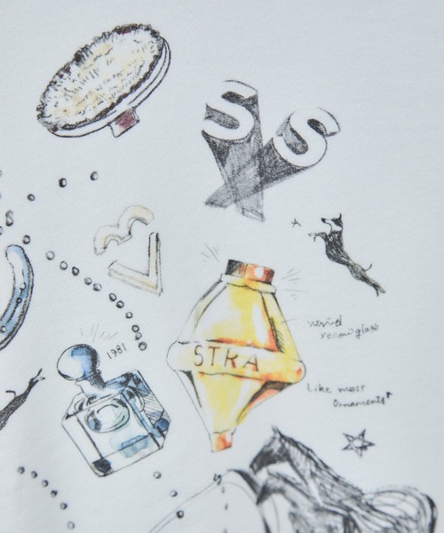 SALON adam et rope'（サロン アダム エ ロペ）の「アズマ裏毛スケッチプリントスウェット（スウェット・レディース・ホワイト・FREE）」の17枚目の写真