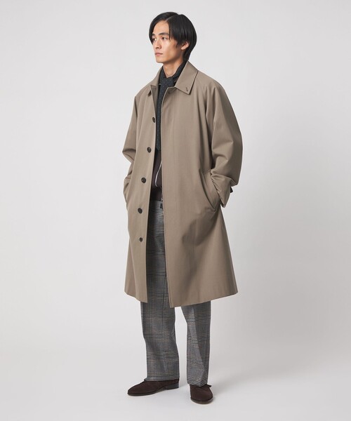 UNITED ARROWS(ユナイテッドアローズ)の「ウール コットン ギャバジン ベルテッド バルマカーンコート 撥水(ステンカラーコート・メンズ・ベージュ・46/48/50)」の2枚目の写真