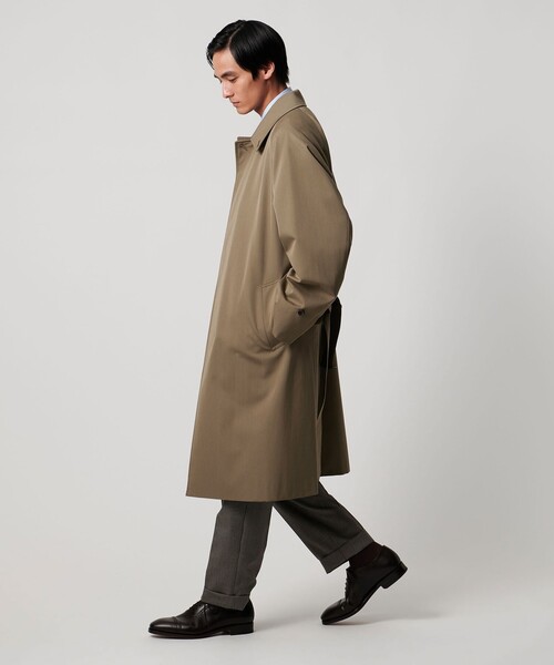 UNITED ARROWS(ユナイテッドアローズ)の「ウール コットン ギャバジン ベルテッド バルマカーンコート 撥水(ステンカラーコート・メンズ・ベージュ・46/48/50)」の5枚目の写真