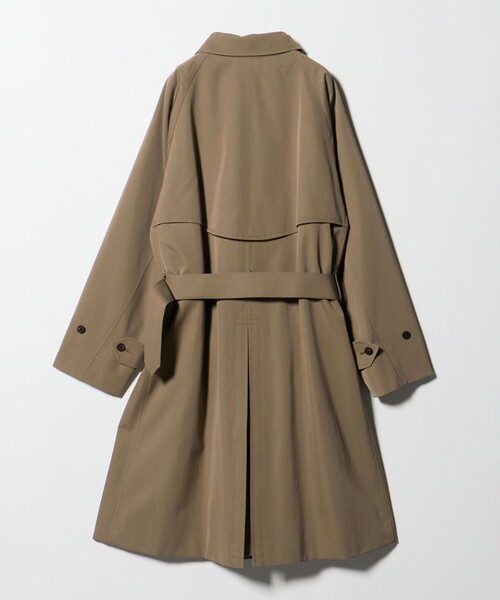 UNITED ARROWS(ユナイテッドアローズ)の「ウール コットン ギャバジン ベルテッド バルマカーンコート 撥水(ステンカラーコート・メンズ・ベージュ・46/48/50)」の7枚目の写真