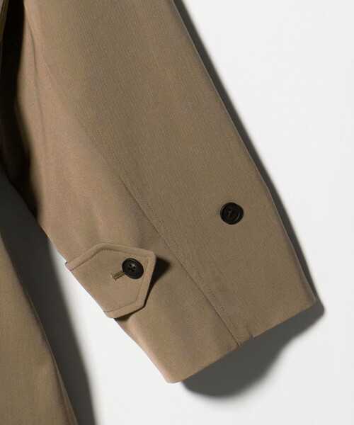 UNITED ARROWS(ユナイテッドアローズ)の「ウール コットン ギャバジン ベルテッド バルマカーンコート 撥水(ステンカラーコート・メンズ・ベージュ・46/48/50)」の10枚目の写真