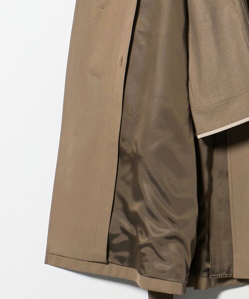 UNITED ARROWS(ユナイテッドアローズ)の「ウール コットン ギャバジン ベルテッド バルマカーンコート 撥水(ステンカラーコート・メンズ・ベージュ・46/48/50)」の16枚目の写真